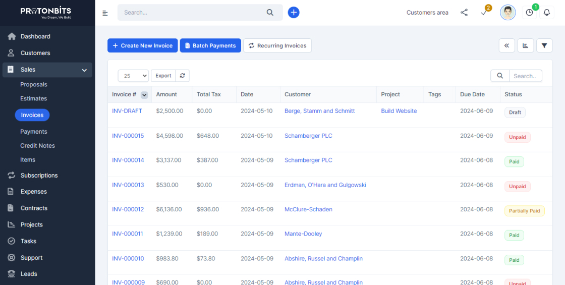 Invoices