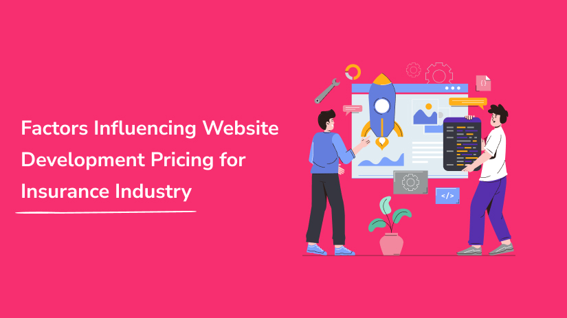insurance website development price factors