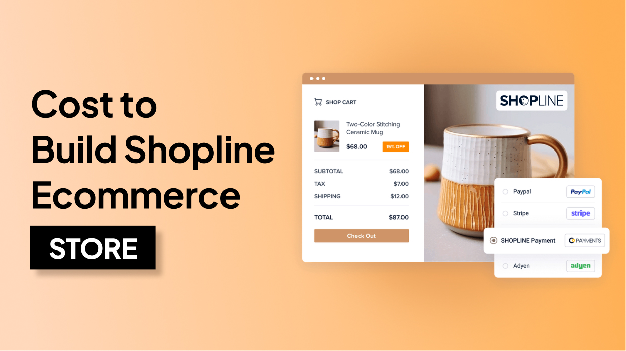 cost to build Shopline ecommerce store